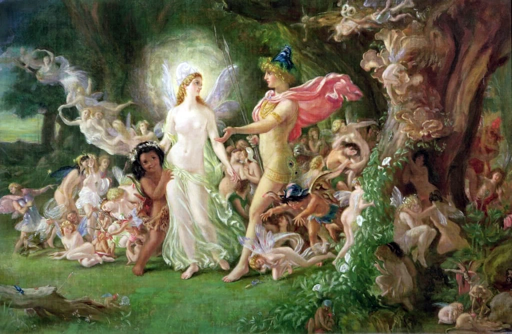 Il litigio fra Oberon e Titania - stusio